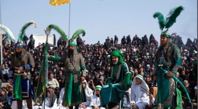 مراسم شبیه خوانی  عاشورا در فدیشه 
