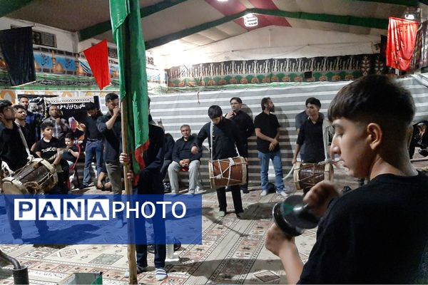 عزاداری هیات محبان علی‌ابن‌ابی‌طالب (ع) فرهنگیان شیراز در شب تاسوعای حسینی
