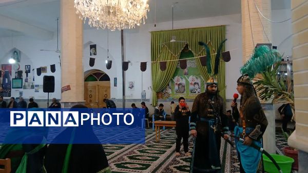 مراسم تعزیه خوانی شهادت حضرت عباس(ع) توسط ذاکرین دهستان شوراب صغیر