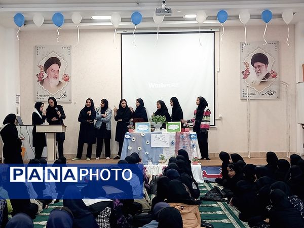 گرامیداشت هفته هوای پاک در دبیرستان دخترانه فرهنگ مرحوم فخرایی