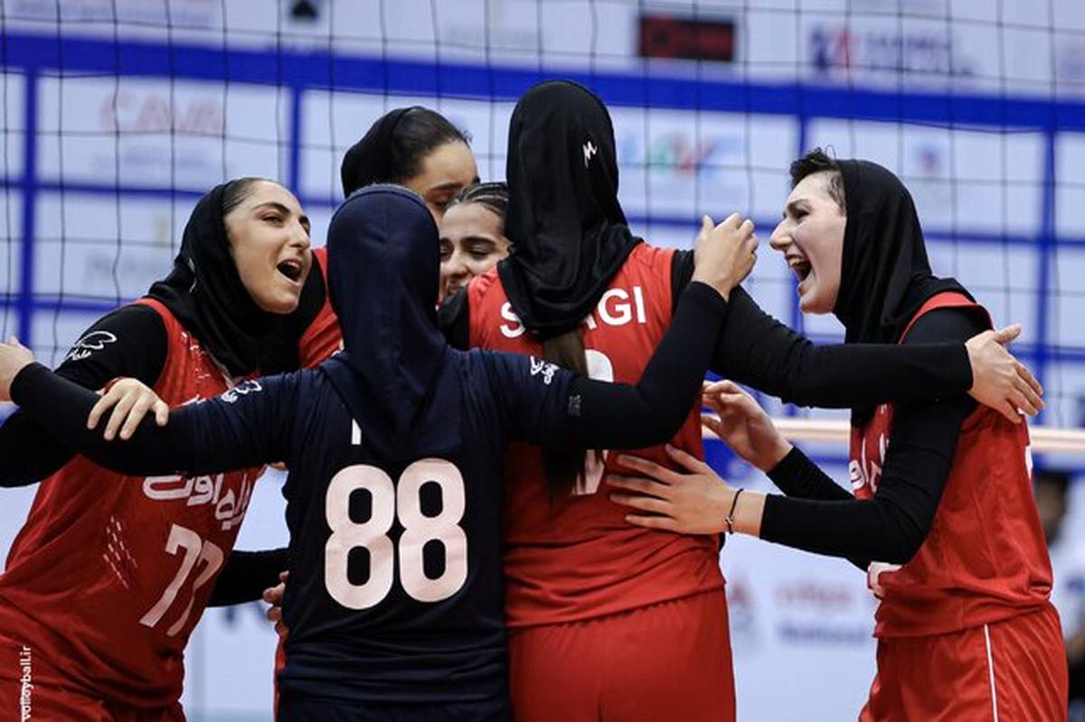 صدرنشینی زنان والیبال ایران در لیگ ملت‌های آسیای مرکزی