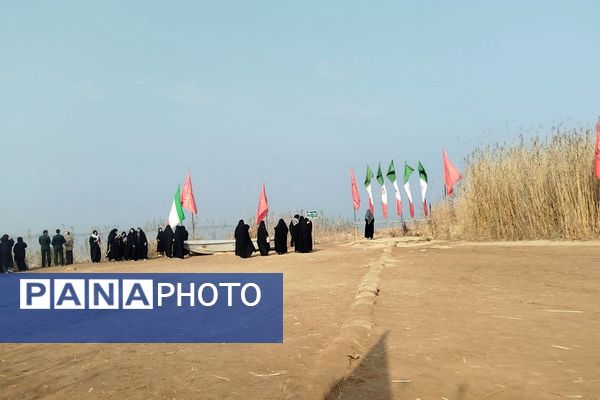 ورود کاروان راهیان نور دختران پیشوا به سرزمین حماسه