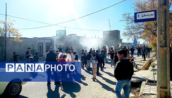 برپایی هیئت حسینی به مناسبت شهادت حضرت زهرا در روستای ارغا