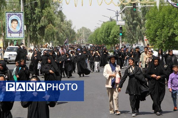 پیاده‌روی جاماندگان اربعین حسینی شهرستان بم 
