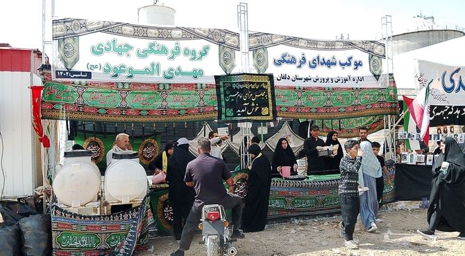 مراسم ویژه اربعین در نورآباد لرستان برای جاماندگان برگزار شد