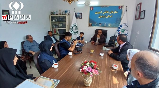 آیین تجلیل از دانش آموز خبرنگاران فعال پانا دراستان اردبیل