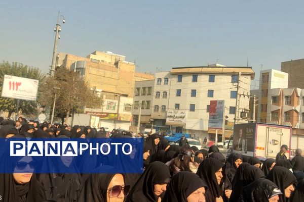 عزاداری حضرت زهرا(س) با شعار «یا زهرا؛ رمز پیروزی» در شهرقدس