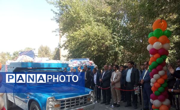 اعزام کاروان تجهیزات ورزشی-بهداشتی مهر با نشاط خراسان رضوی