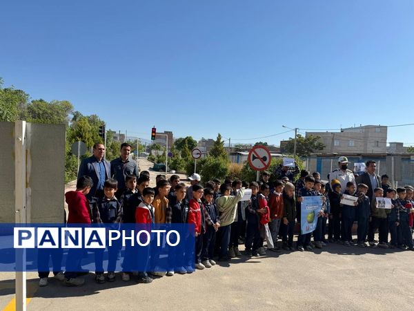 بازدید دانش‌آموزان دبستان شهید مجیدی شاهد ۱ از بوستان ترافیک شیروان