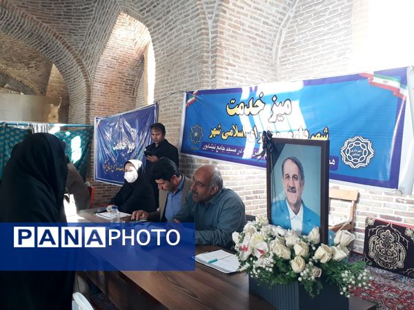 میز خدمت شهرستان نیشابور  در اولین هفته آذر ماه