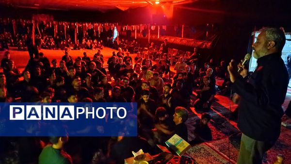 مراسم عزاداری هیئت فرهنگیان در نیشابور 