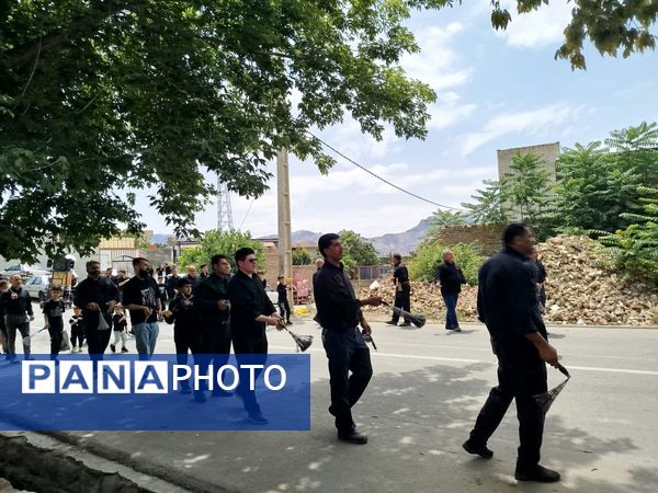 هیات عزاداری شهرستان هوراند در روز تاسوعا