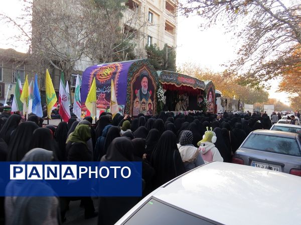 استقبال از شهدای گمنام در شهرستان بجنورد 
