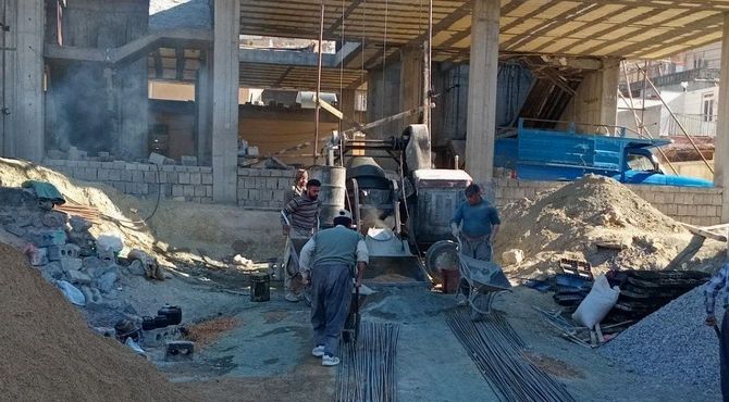 روند اجرایی پروژه عمرانی مرکز خدمات جامع سلامت روستای مارکده