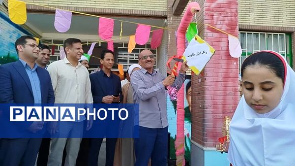 زنگ آغاز سال تحصیلی در مدرسه علقمه شاهد شهرستان قلعه‌گنج