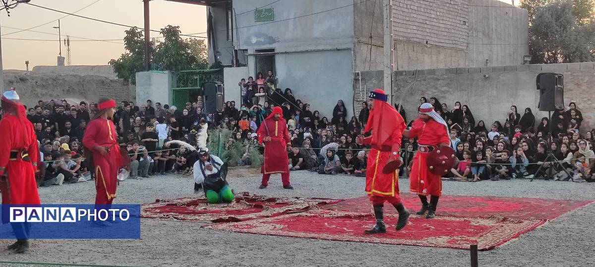 مراسم تعزیه خوانی حسینی در روستای حسین آباد شهرستان شیروان