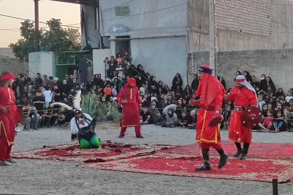 مراسم تعزیه خوانی حسینی در روستای حسین آباد شهرستان شیروان