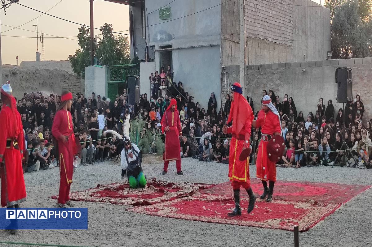 مراسم تعزیه خوانی حسینی در روستای حسین آباد شهرستان شیروان