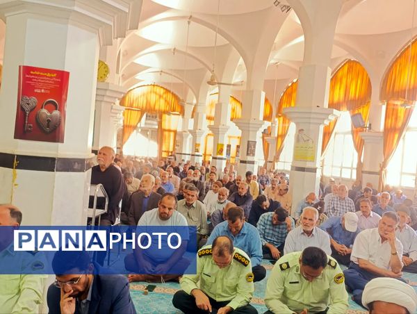 برگزاری نماز عبادی سیاسی جمعه همزمان با شروع هفته انتظامی در شهرستان خلیل اباد 