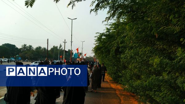 جاماندگان اربعین در مسیر شاه قطب‌الدین حیدر شهرستان رودان