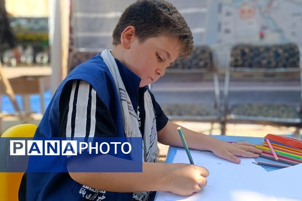 از مدرسه تا موکب حسینی؛ دانش‌آموزان پیشتاز شهرستان قدس در خدمت زائران اربعین حسینی
