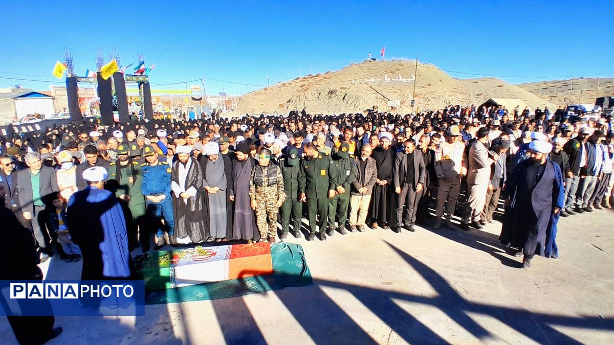 تشییع و تدفین شهید گمنام در شهر غلامان 