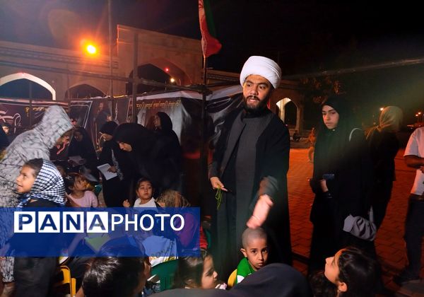مراسم عزاداری سیدالشهدا در کنار مزار شهدای گمنام نیشابور