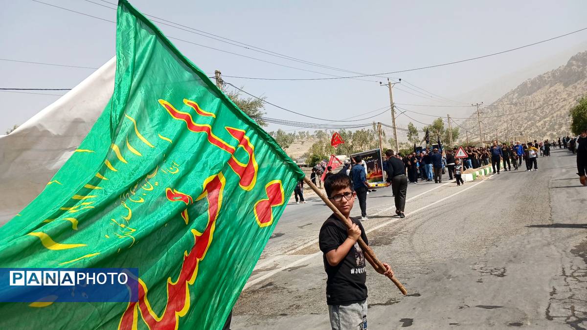 مراسم عاشورای حسینی در گلزار شهدای شهرستان لنده