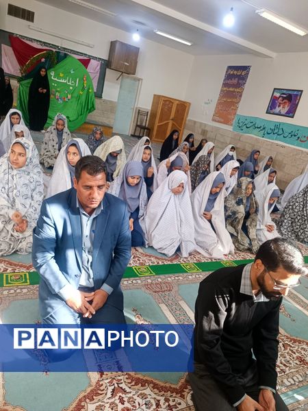 اجلاسیه نماز در آموزشگاه متوسطه اول دخترانه 15خرداد سرخس