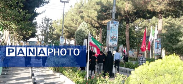 مراسم یادواره شهدای نیشابور درجوار آرامگاه فضل بن شاذان