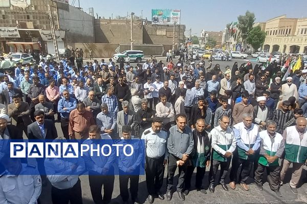 گرامیداشت شهادت سید‌حسن‌نصرالله در شهرستان بم 