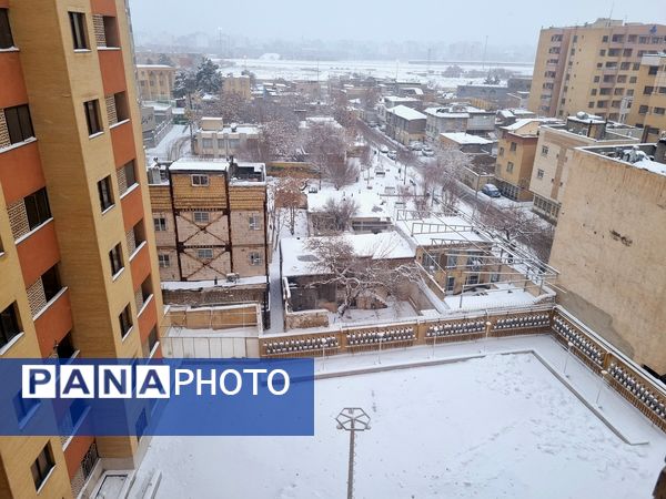 بارش برف شدید و سفید پوش شدن شهر زیبای مشهد 