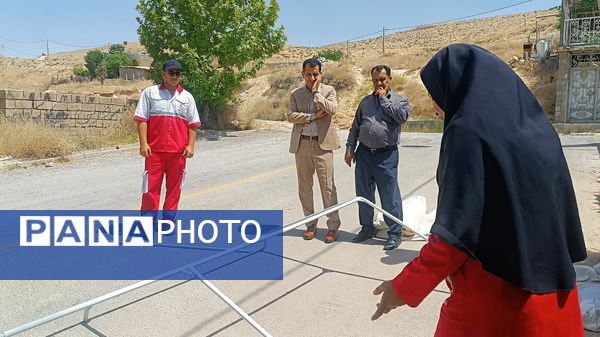 آموزش چادرزنی و برپایی کمپ امدادی به فراگیران هلال احمر در مارگون