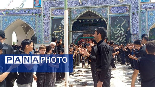 قافله عزاداری تاسوعای حسینی در شهر حبیب آباد