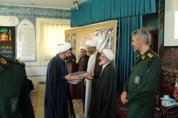 مراسم تکریم و معارفه مسئول نمایندگی ولی‌فقیه در سپاه ناحیه گلپایگان