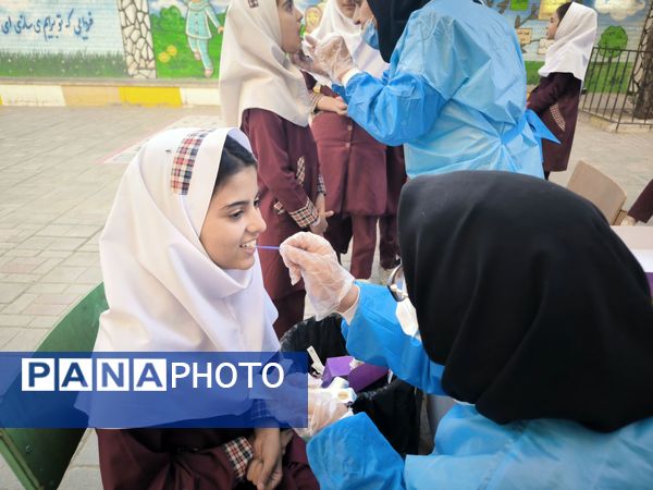 وارنیش فلوراید در دبستان شطیطه2