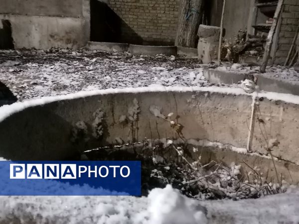 بارش برف پاییزی در شهرزیبای بار نیشابور 