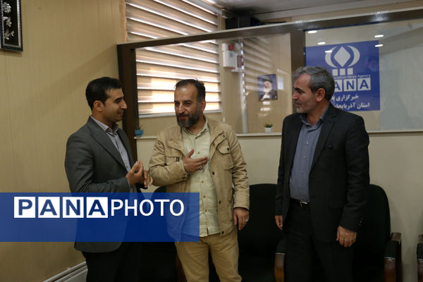 حضور مدیرکل آموزش و پرورش آذربایجان شرقی در خبرگزاری پانا به‌مناسبت سالروز تاسیس این رسانه