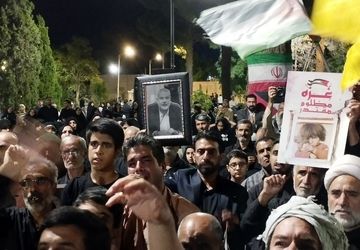 اجتماع مردم بیرجند در پی شهادت اسماعیل هنیه