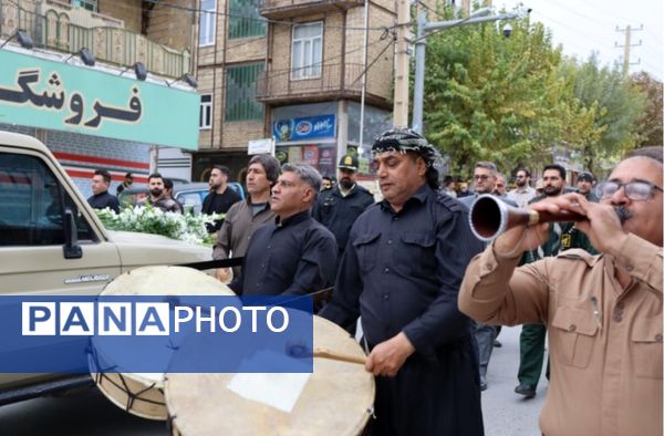 تشییع پیکر مطهر شهید گمنام در جوانرود