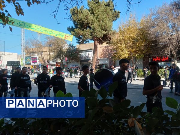 مراسم عزاداری شهادت حضرت فاطمه زهرا (س) در خیابان های نیشابور