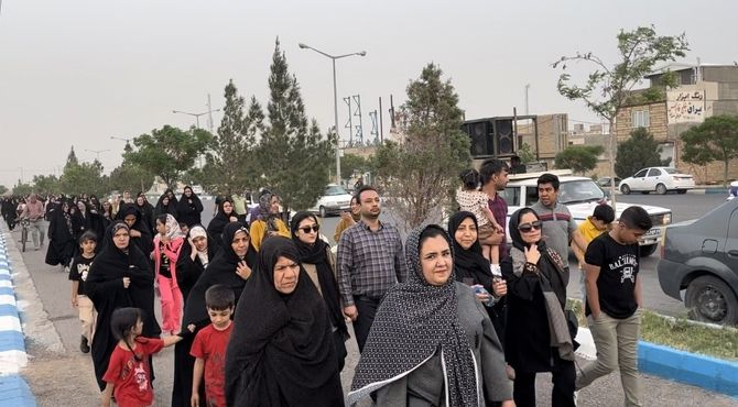 همایش پیاده روی خانوادگی فرهنگیان در تربت جام