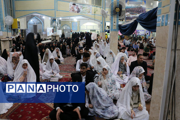 جشن ازدواج مسجدی 132 زوج‌ جوان در قم- 1
