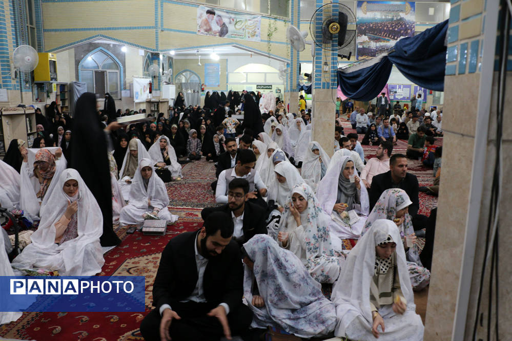 جشن ازدواج مسجدی 132 زوج جوان در قم- 1
