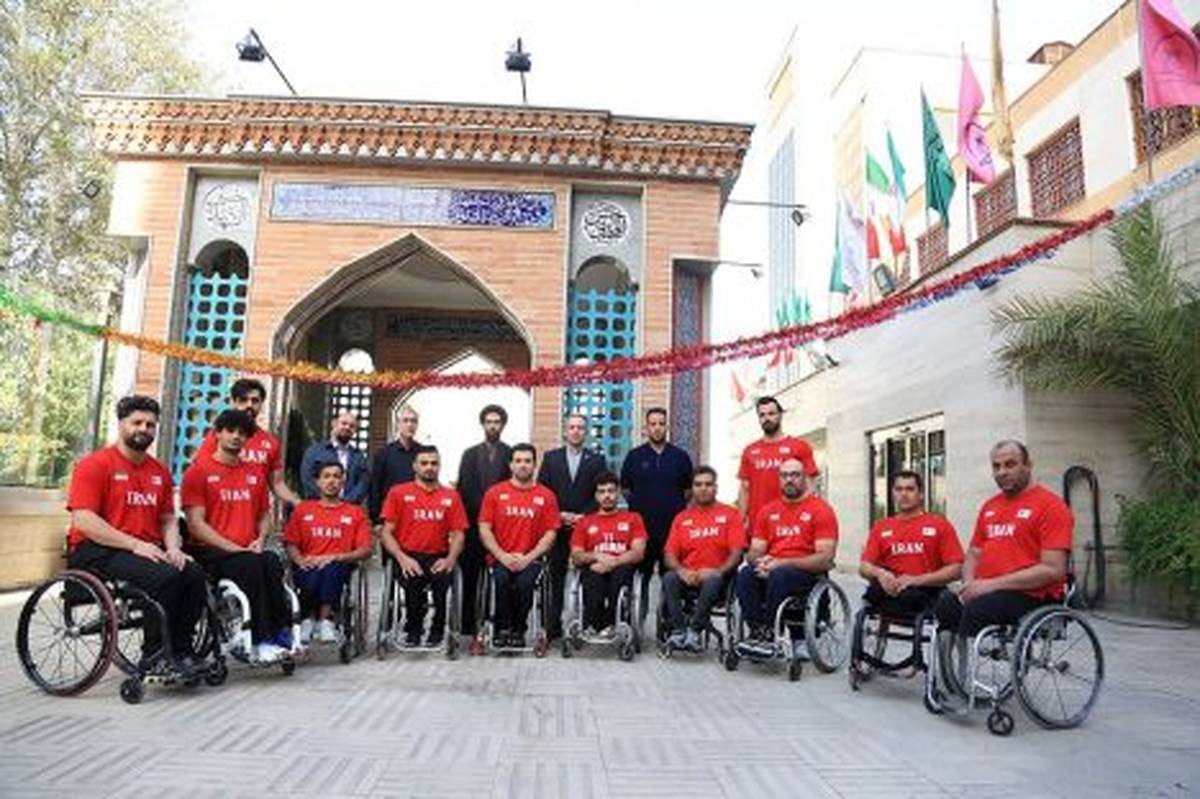 برگزاری مراسم بدرقه تیم ملی بسکتبال با ویلچر مردان