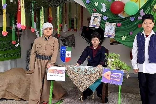 خلاقیت هنری و فرهنگی دبستان شهید فکوری در «هفته ماها»
