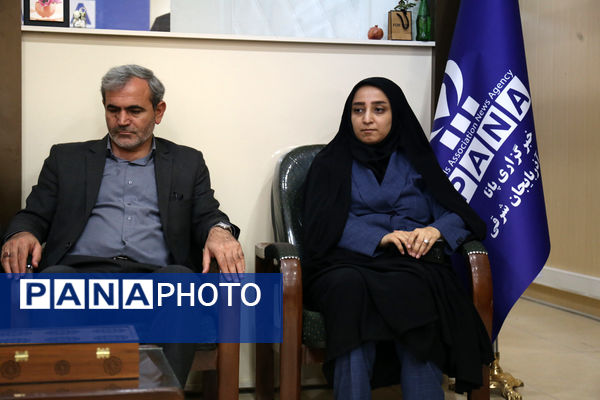 حضور مدیرکل آموزش و پرورش آذربایجان شرقی در خبرگزاری پانا به‌مناسبت سالروز تاسیس این رسانه