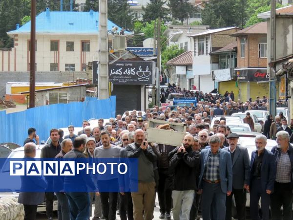 تشییع پیکر جانباز هشت سال دفاع مقدس در سوادکوه