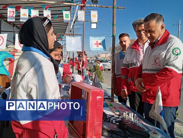 برپایی ایستگاه های خدمات نوروزی هلال احمر در ملارد 