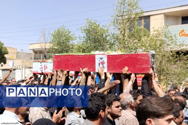 مراسم تشییع پیکر شهدای شهرضا در پی تجاوز ددمنشانه رژیم صفاک صهیونسیتی 